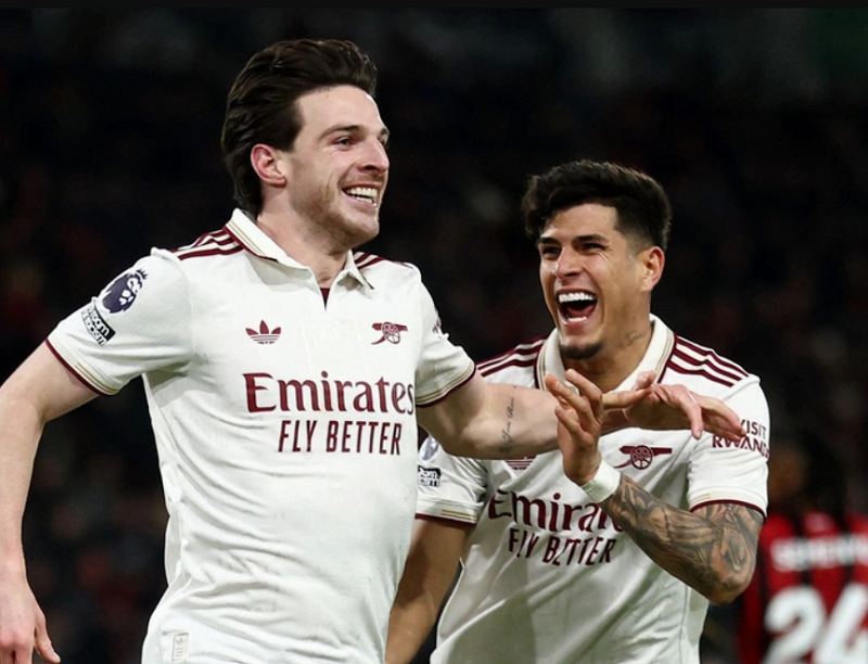 Arsenal tổn thất lực lượng ở lượt cuối Champions League, Declan Rice bị treo giò